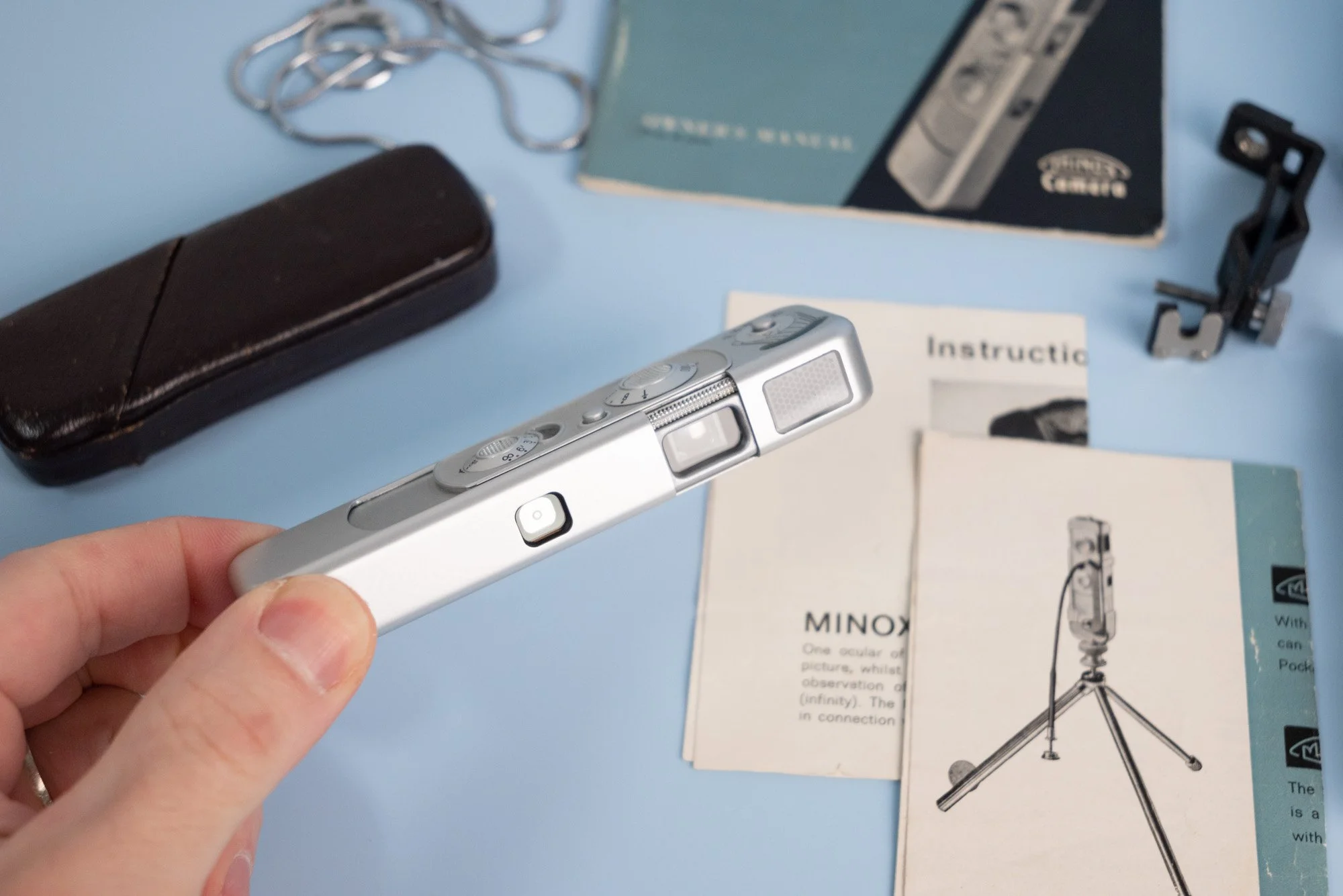 Minox B Subminiature Spy Camera with Many Accessories, Manuals